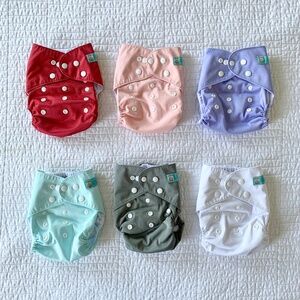 Alvababy Cloth Pocket Diapers - Set of 6 with 12 Inserts